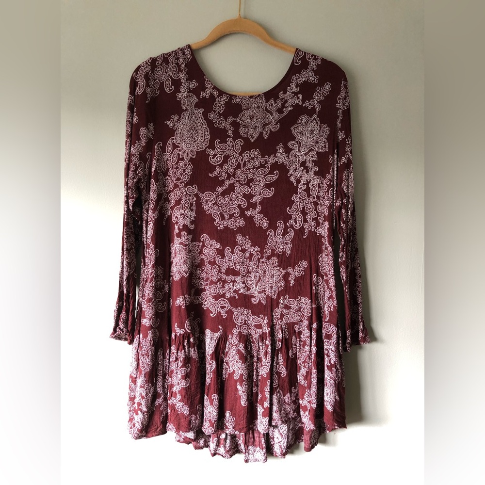 Lizard Thicket | e2 Burgundy Paisley Dress